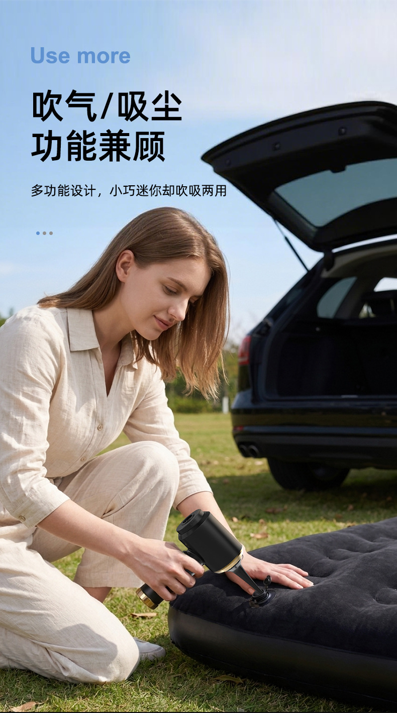 Car vacuum cleaner, small portable dual-use handheld car vacuum and blower, wholesale