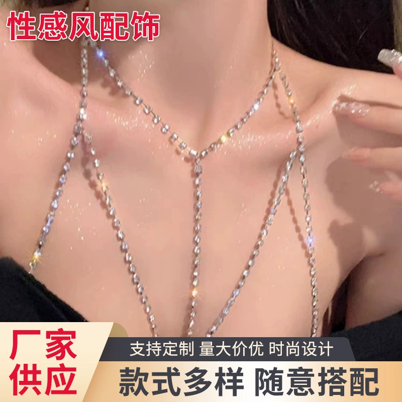 Европейская и американская внешняя торговля ювелирные изделия сексуальная личность бикини бюстгальтер тело цепи готическое тело тело когти ожерелье