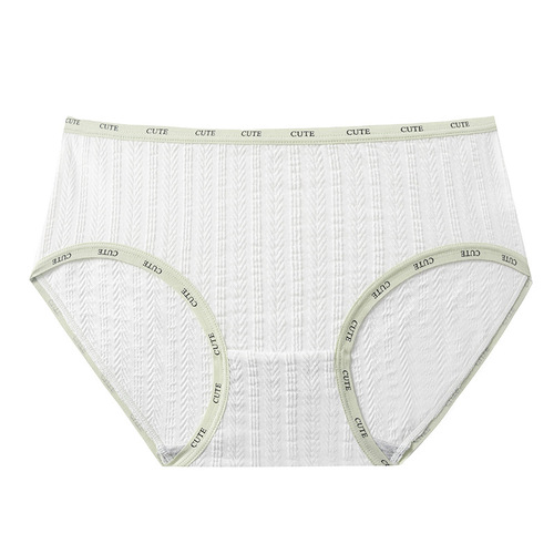 Pure Cotton Women's Briefs, Mid-rise, Full Cotton, Antibacterial gusset, Girls' Style, Japanese Style, Plus-size Women's Wholesale