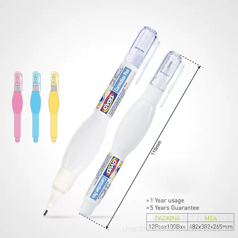 大量批发迷你款学生用品快干修正液可定制颜色量大从优速干补充装