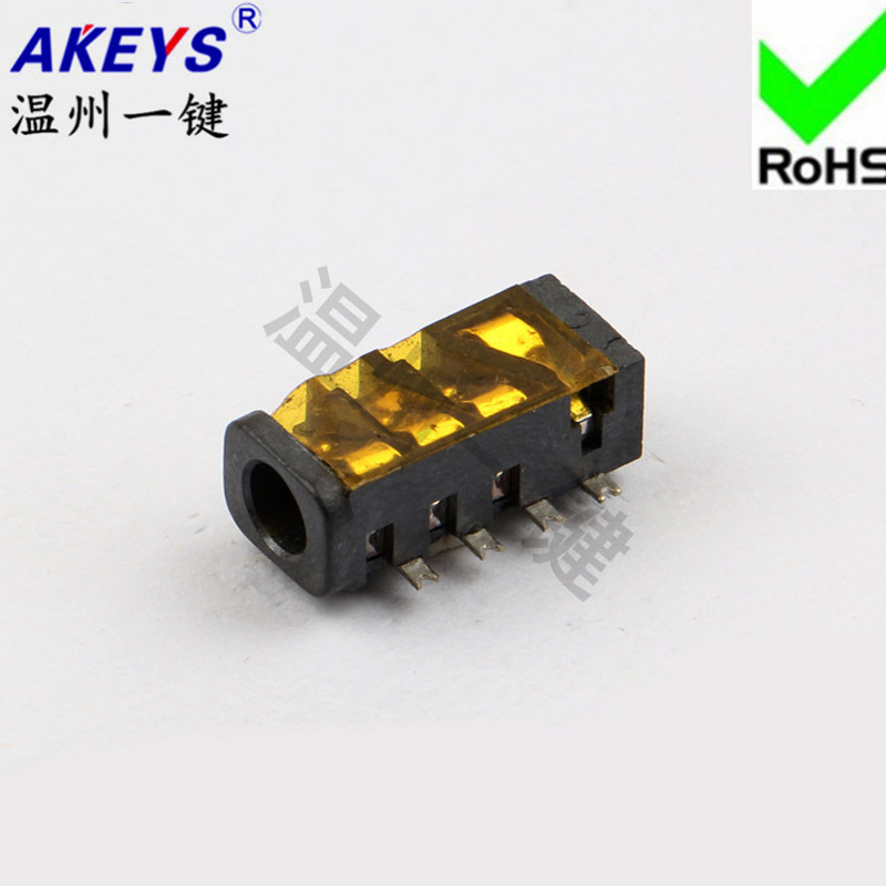 PJ-393F gold-plated audio headphone socket 8-pin patch temperature-resistant smt Ф 3.5MM socket mother seat dustproof PJ-393F gold-plated audio headphone socket 8-pin patch temperature-resistant smt Ф 3.5MM socket mother seat dustproof