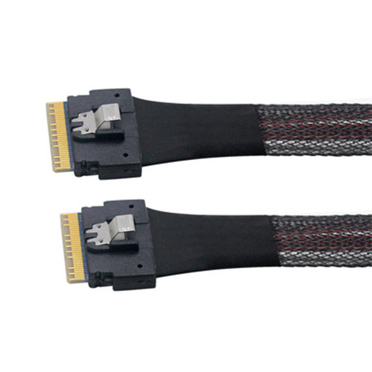 Cable de transmisión de datos para servidor de disco duro de alta velocidad SlimesasSFF-8654 a 8654 8I74P