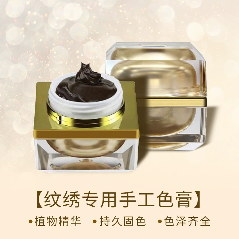 Цветной материал для татуировки, линия бровей ручной работы, полупостоянная татуировка бровей, цветной крем для вышивки бровей, цветная эмульсия с эссенцией татуировки для губ, однотонный и цветной
