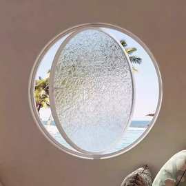 网红铝合金圆窗中轴旋转窗月亮窗阁楼景观窗圆形艺术玻璃定制窗户