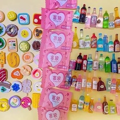 ミニブラインド袋シミュレーションミニチュア食品玩具食品小型モデルミニチュアスーパー飲料売店の女の子