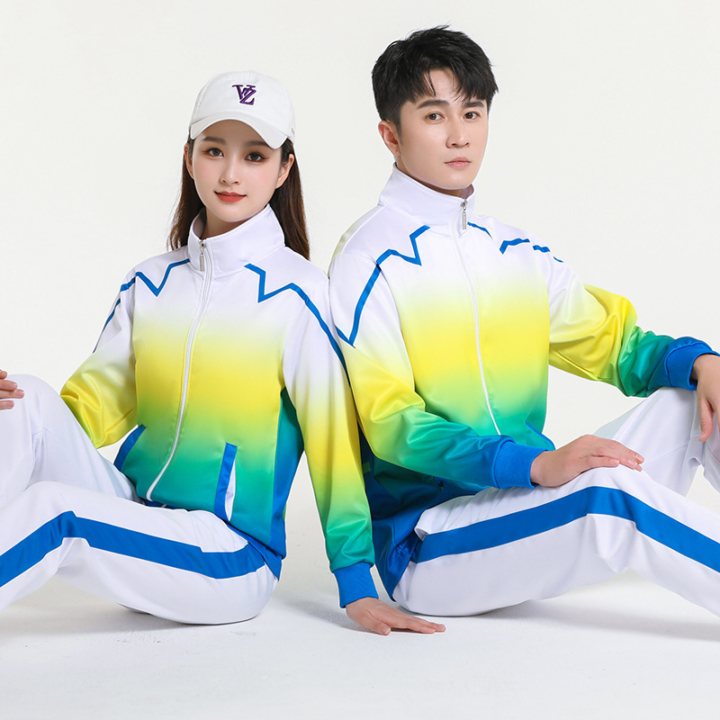 Square Dance Sports suit Spring and Autumn Broadcasting Gymnastics Workplace Gymnastics Aerobics Hiking Team Walking Team Team Uniform