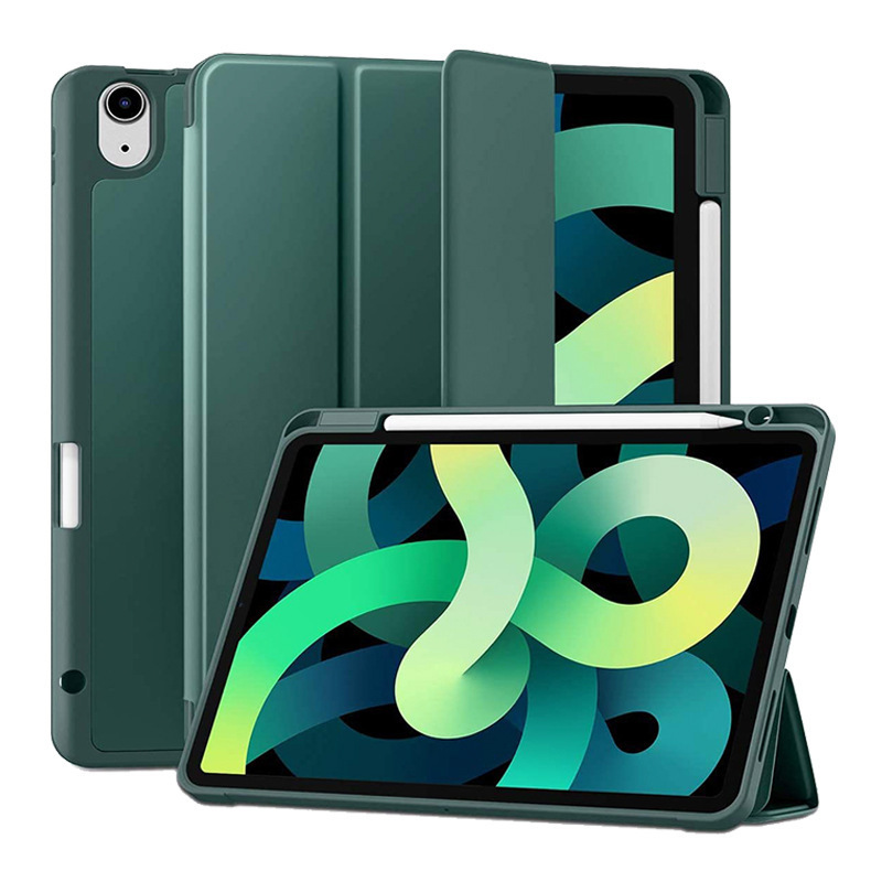 Suitable for Apple 10.2 Leather Case with Pen Slot on the Right Side Air5 Tablet Case Mini7 Silicone Case Ipadpro Protective Case