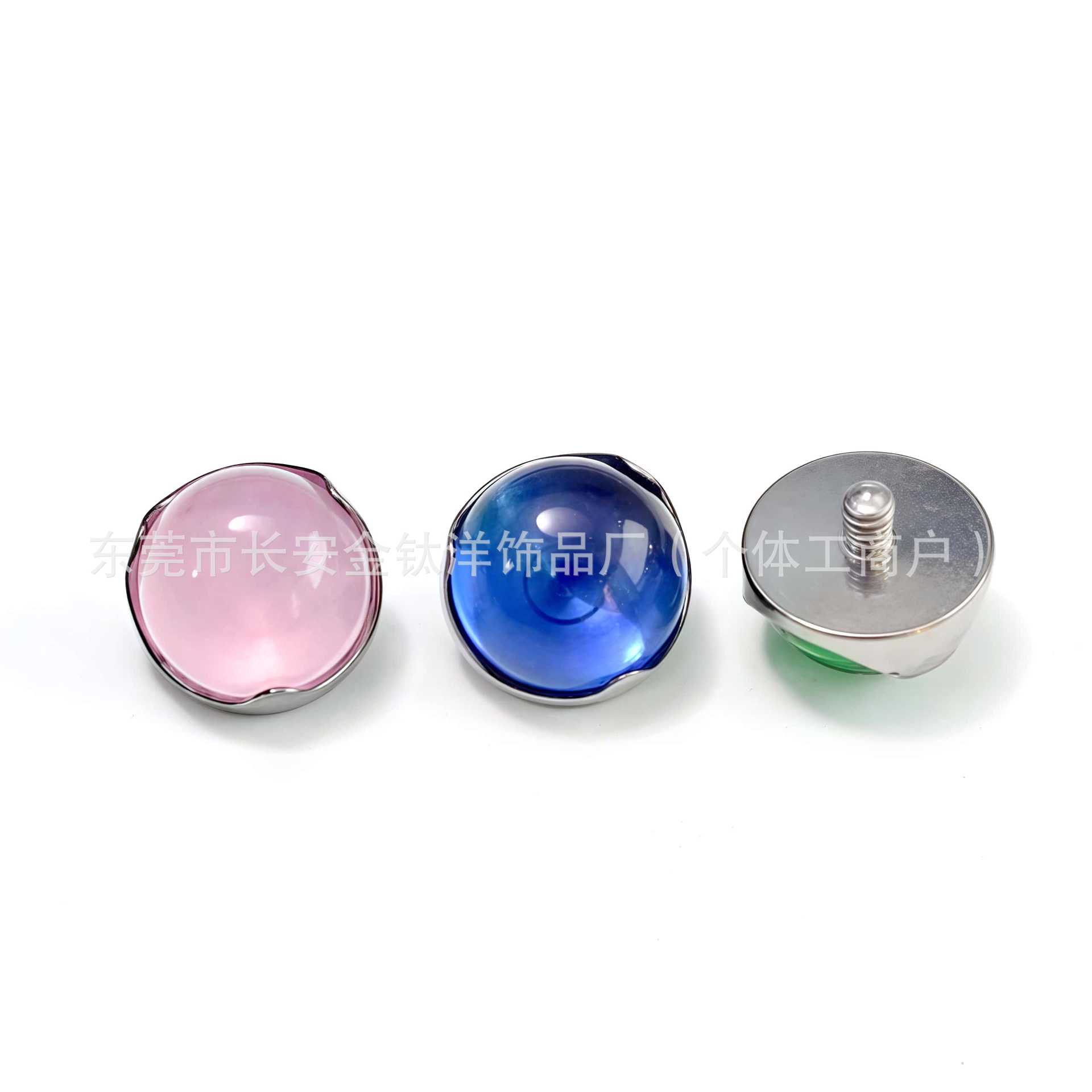 F136 Titanium Wave Edge Opal Flat Base Lip Ear Cartilage Barbell Piercing Jewelry detail image 7
