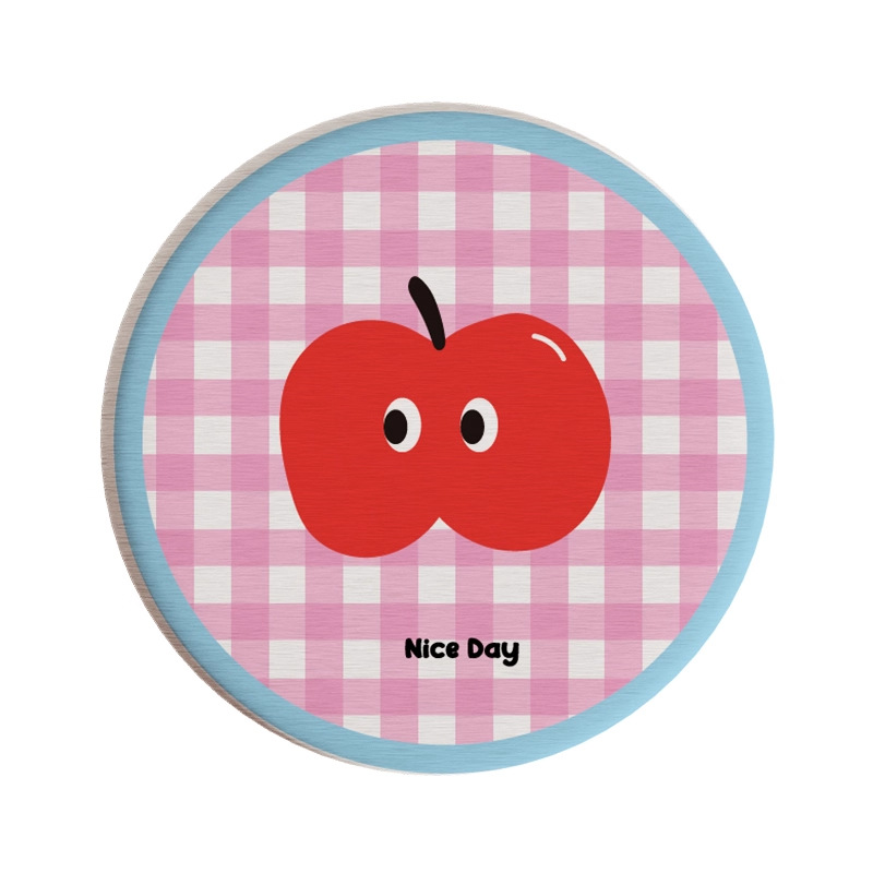 Posavasos de café de oficina de dibujos animados, posavasos de escritorio, posavasos de agua redondos, almohadillas absorbentes de agua de barro de diatomeas, encimera de secado rápido