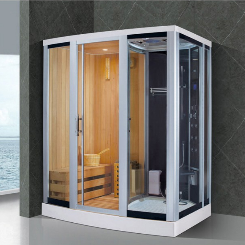 Fabricante DE LA FUENTE sauna de vapor seco y húmedo integrado de doble uso multifuncional sala de ducha sudor sala de vapor no agua cuerpo de la sala de Ducha