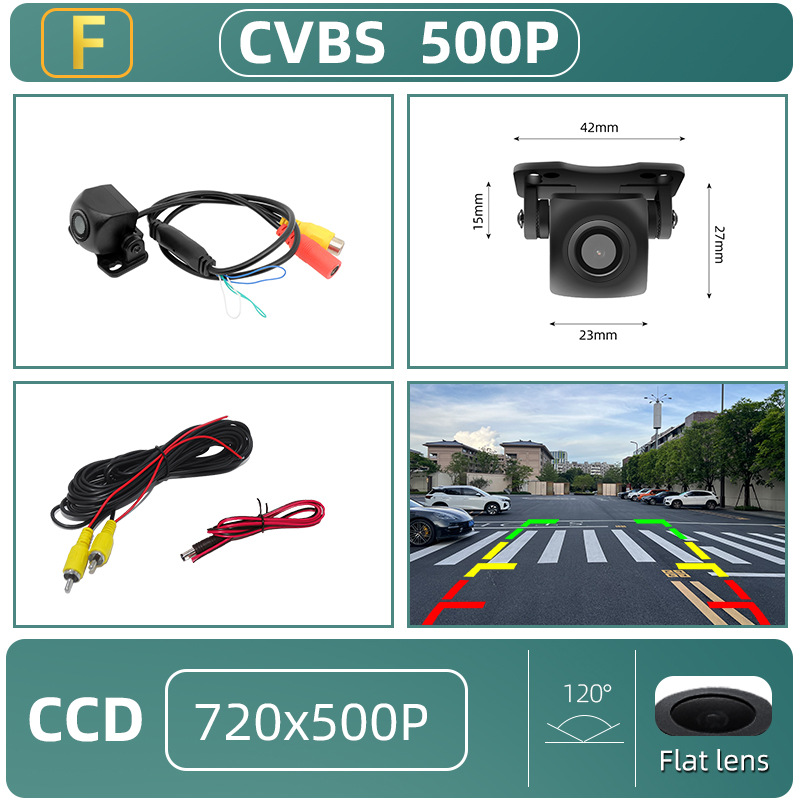 Jiefeng AHD1080P HD Night Vision Car Camera Backup Camera Rear View (Vehicle camera) - ccd-cvbs-flat-lens