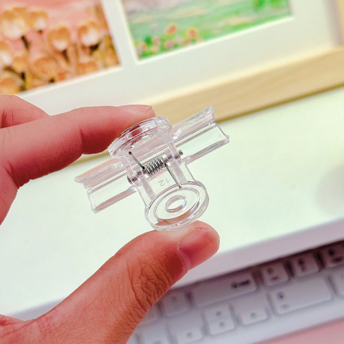 ins simple transparent small clip high-looking student test paper clip long tail clip girly heart multi-functional storage clip