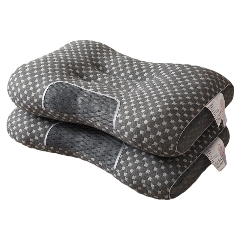 Almohada de la columna cervical, un par de almohadas domésticas para ayudar a dormir, dormir, dormitorio de estudiantes, los niños no colapsan toda la cabeza