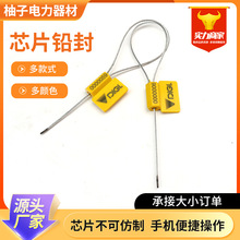 钢丝铅封集装箱物流锁扣RFID电子铅封NFC芯片扎带一次性芯片封条