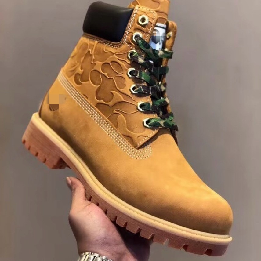 Botas de ruibarbo transfronterizas clásicas impermeables a prueba de agua y desgaste zapatos de montaña para hombres y mujeres botas de herramientas al aire libre de alto nivel botas Martin