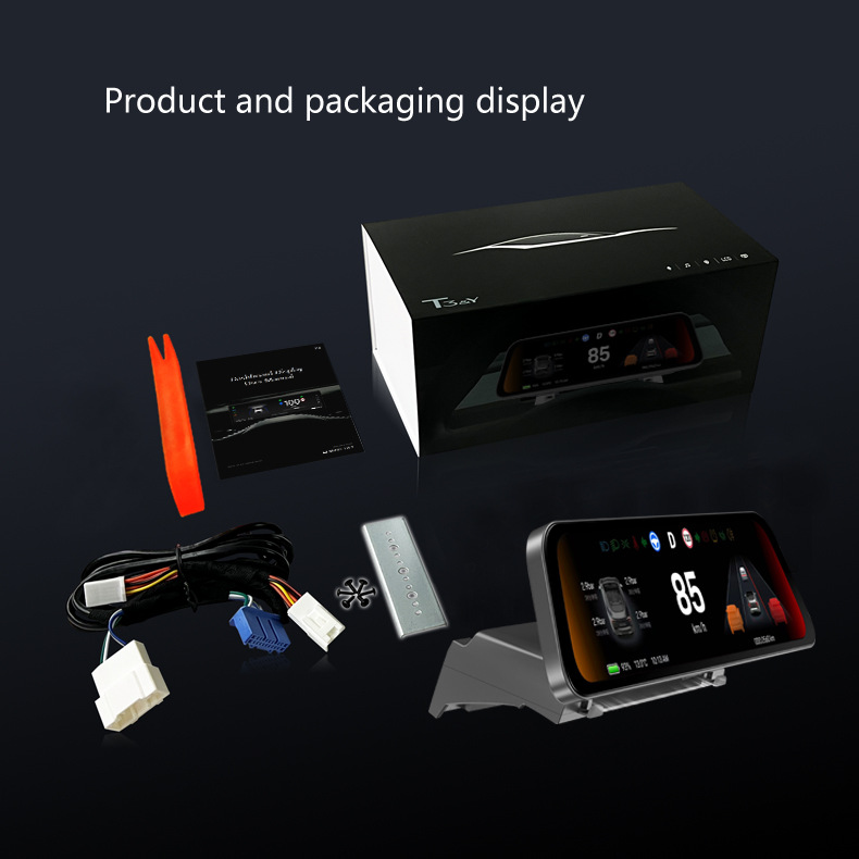 Cross-Border New Products Suitable for Tesla's New Model 3/Y/Wireless Carplay 9.66inch Modified Dashboard