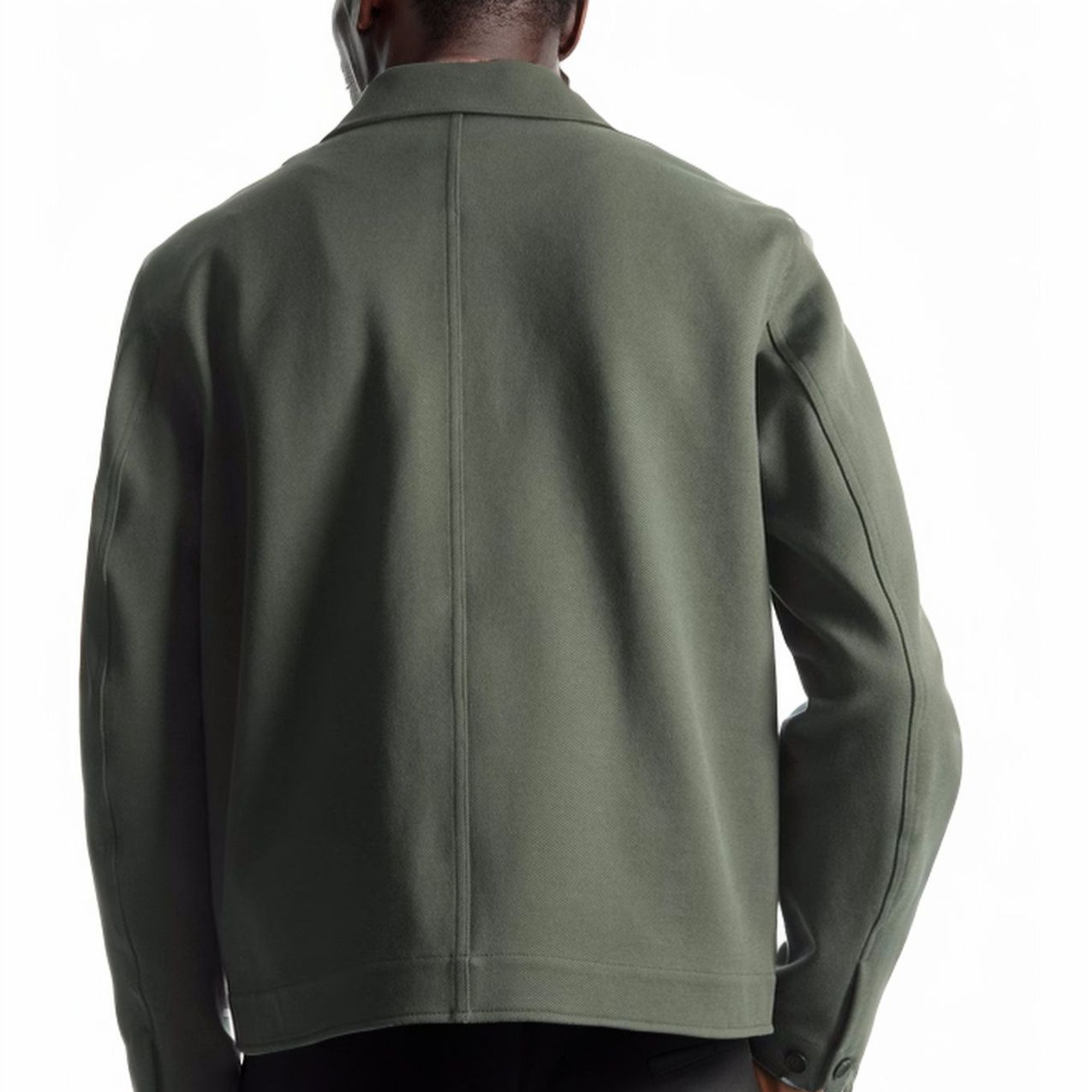 Spring and Autumn new men's solid color casual single breasted lapel jacket workwear multi pocket shirt_voghion.com