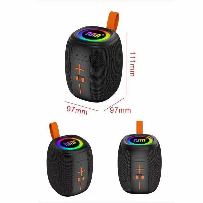 HM-802 portable altavoz bluetooth pequeño cañón de acero portátil al aire libre subwoofer doméstico tarjeta de lámpara RGB mini sonido
