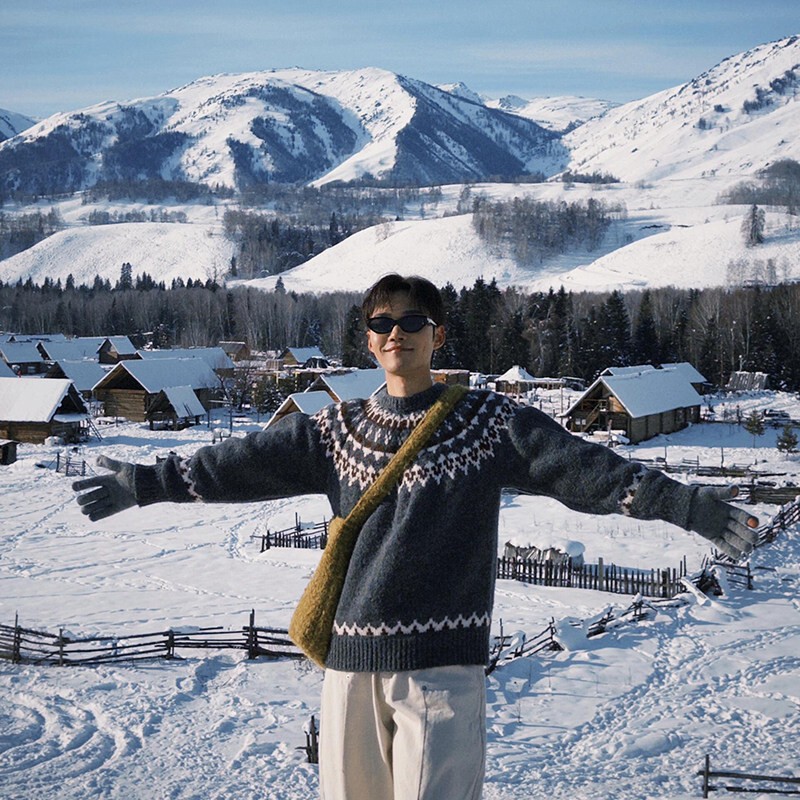 American-Style Fair Isle Pattern Sweater for Men and Women, Autumn and Winter Jacquard Knitwear, Christmas Atmosphere, New Year's Lazy Top American-Style Fair Isle Pattern Sweater for Men and Women, Autumn and Winter Jacquard Knitwear, Christmas Atmosphere, New Year's Lazy Top