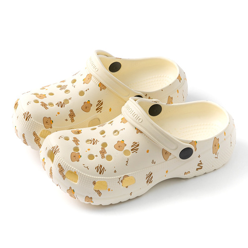 Lida Nicole Pibala Children's Holeshoes for Boys 2025 Model, Outdoor for Girls, Beach Anti-Slip Indoor Slides Summer