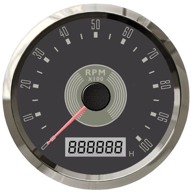 and over-speed alarm, 12V/24V for – tachometer
