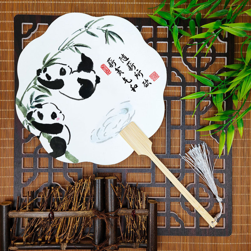 宣紙団扇環境保護カード扇風機来図制作印刷観光スポット会社活動広告扇風機卸売り|undefined