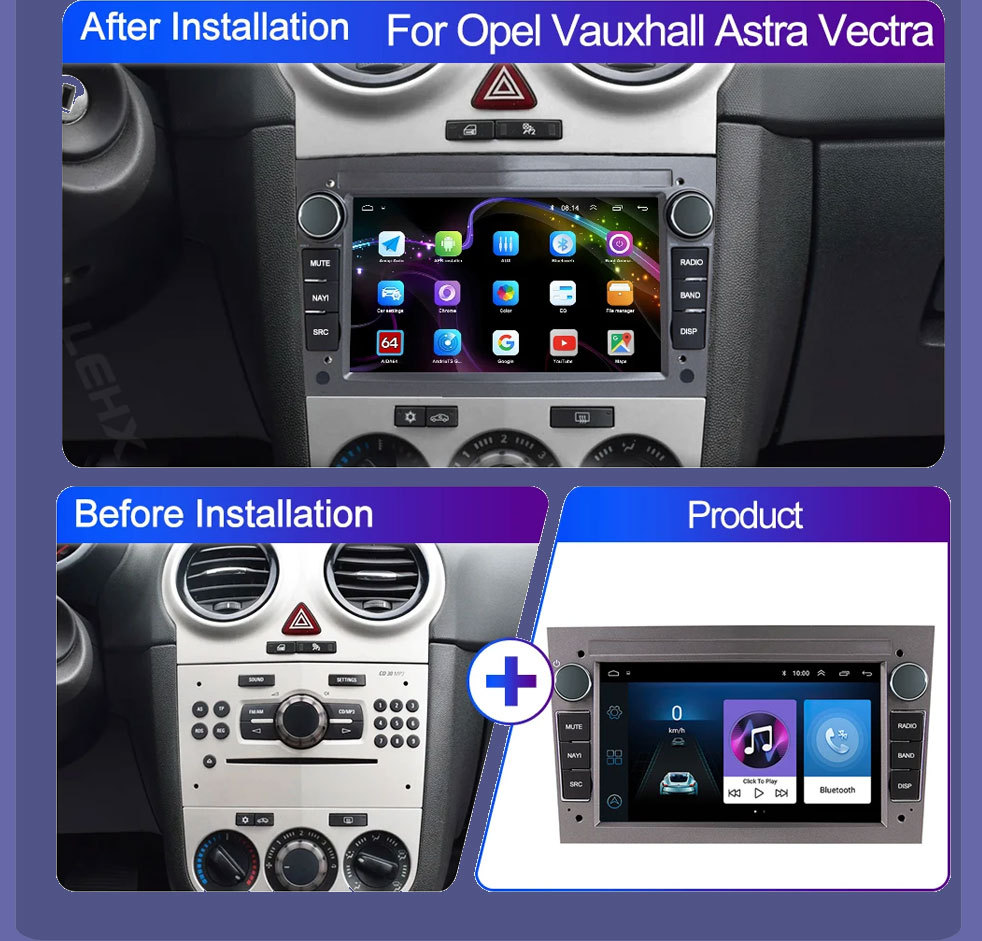Suitable for 7inch Opel General Machine Gps High-Definition Screen Mp5 Bluetooth Android Car Navigation All-In-One Carplay