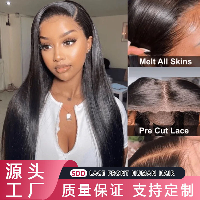 wear and go real-life wig without glue head cover glueless human hair pre-cut lace adjustment