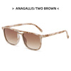 Capacious brand sunglasses suitable for men and women, trend classic square glasses