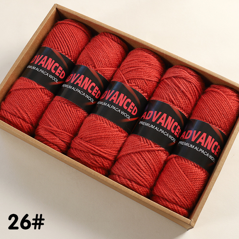 Ovillo de Lana de Alpaca Térmico para Tejido a Mano y DIY