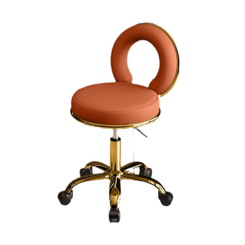 Elevación de taburetes redondos, elevación de taburetes de belleza, poleas giratorias, peluquería, maestros, salón de peluquería, salón de peluquería, salón de peluquería