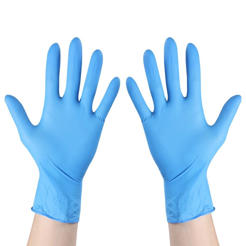 茶花一次性丁腈手套食品级耐用型橡胶乳胶厨房清洁洗碗防水专用