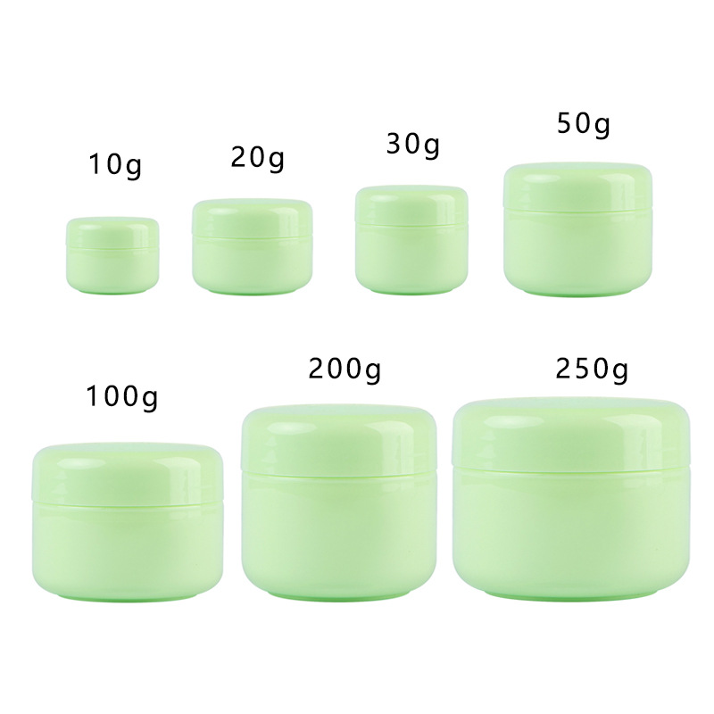 150g; PP round box green; plastic
