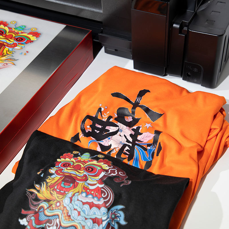 Máquina de impresión de inyección directa digital en polvo de sacudida automática T-shirt tinta blanca offset impresora de transferencia de calor Impresión de poliéster máquina de transferencia de ropa