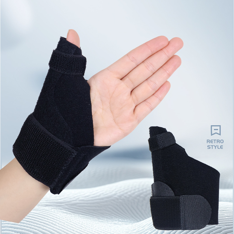 Cross-border sports wrist protection thumb joint fixed set spring strip support pressure thumb tendon sheath wrist guard