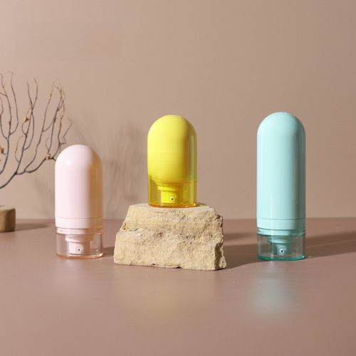 36-tooth upside-down vacuum emulsion bottle 15ml 30ml 50ml macaron cosmetic atomizer bottle ABS filling bottle