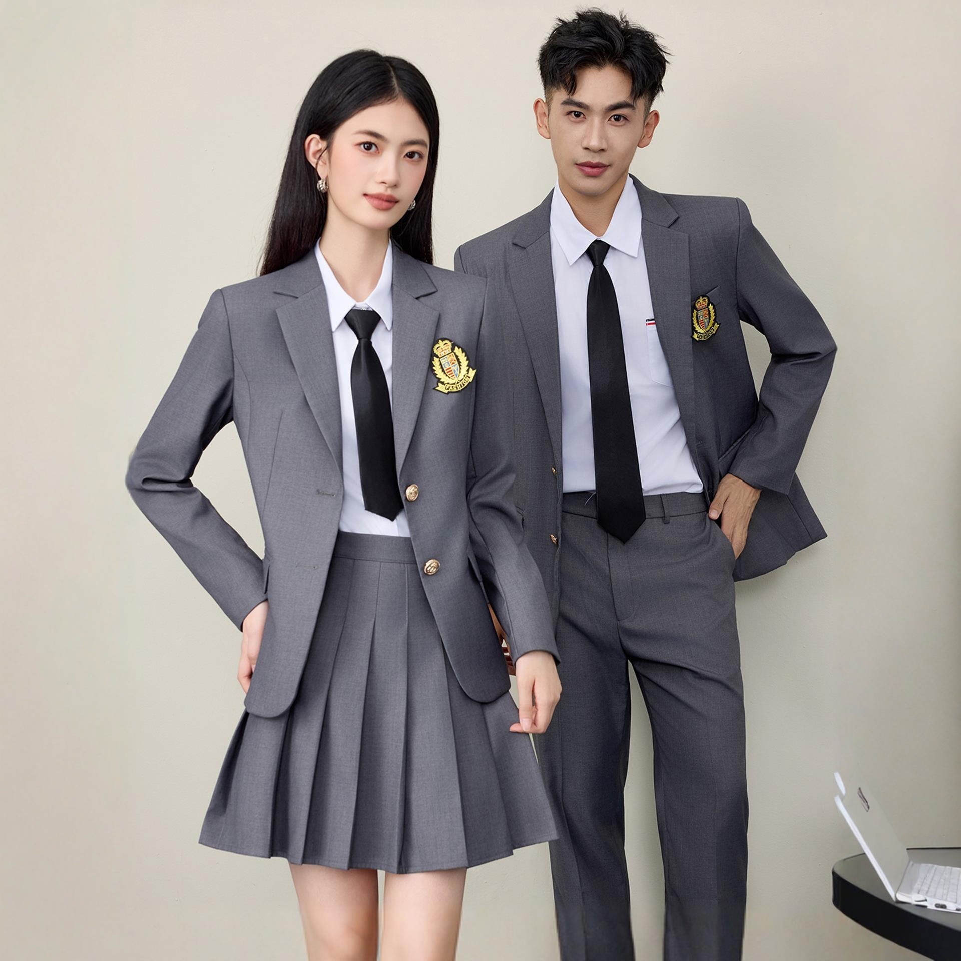 College Style Suit Suit for Men and Women, Formal Wear, High-End School Anniversary Event Class Uniform, College Style Jk Uniform