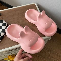 人気の夏のEVAうさぎスリッパ、女性用、かわいいアウターウェア、海辺やビーチでの休暇用スリッパ、多用途