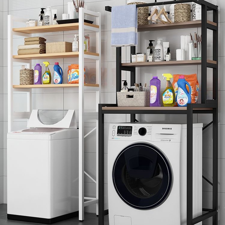 Storage Rack Above Washing Machine Balcony Floor-Standing Drum Pulsator Household Bathroom Storage Toilet Toilet Shelf