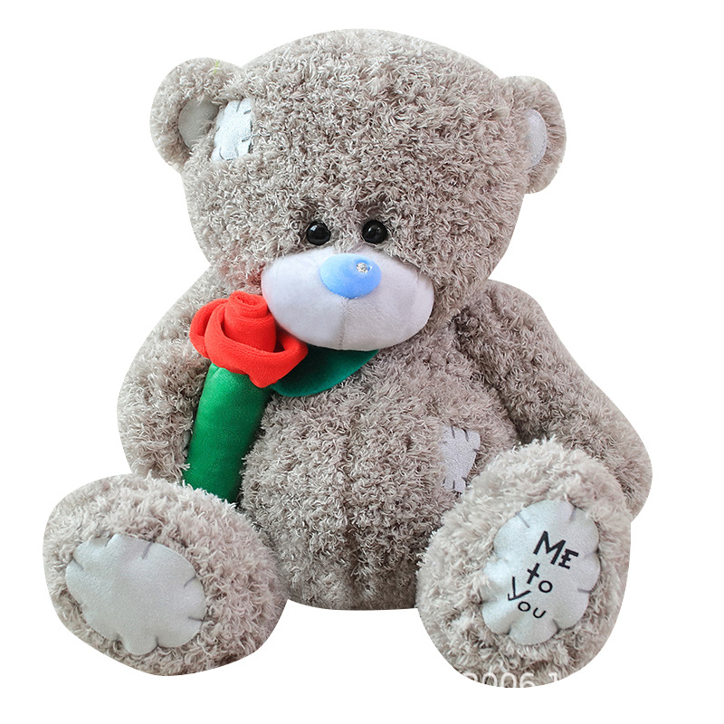 Nuevo Oso de Peluche con Rosas y Flores para Regalo de San Valentín, Navidad o Cumpleaños para Enamorados