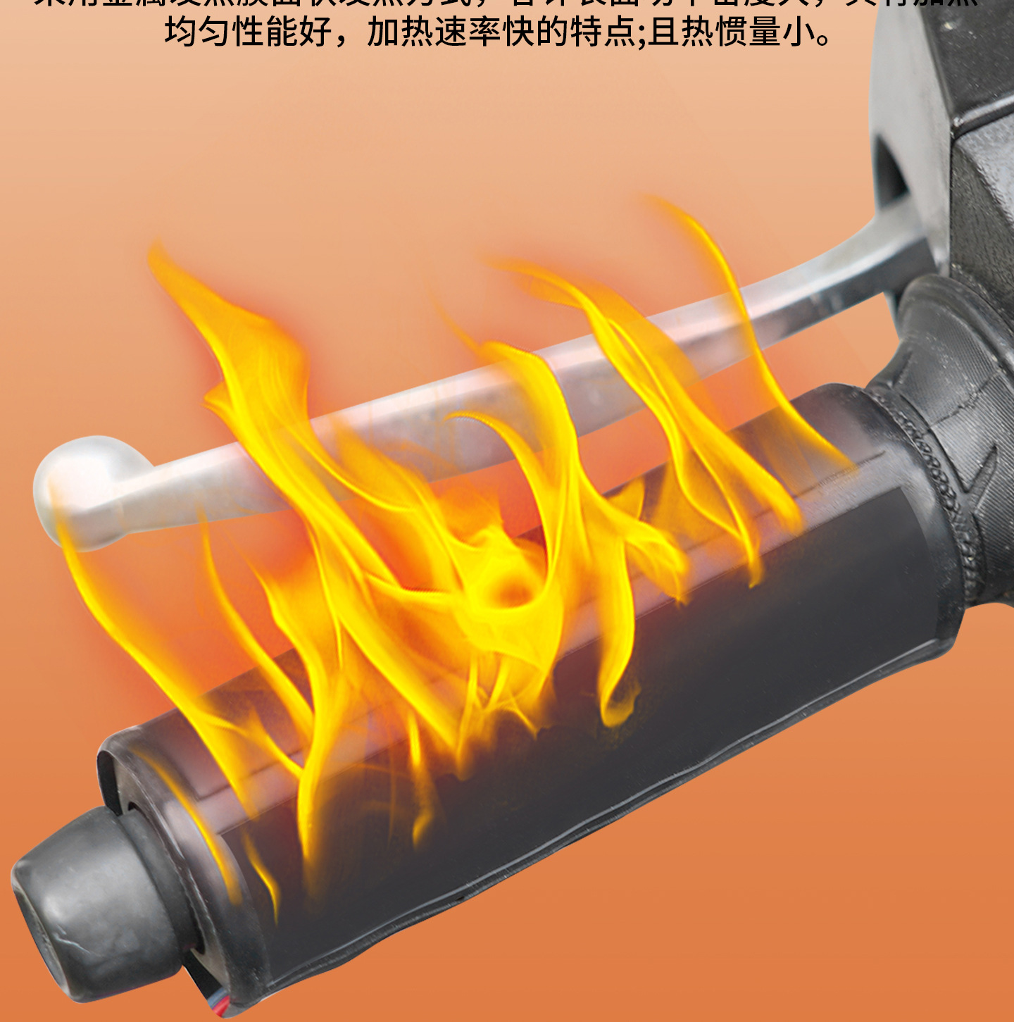 Motorcycle Heated Handlebar Covers, Non-Slip, Cold-Resistant, Heating Magic Tape Handlebar Covers, Universal 12V Handlebar Covers for Electric Vehicles