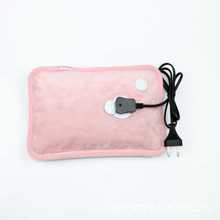 印度熱水袋充電粉色絨面暖水袋跨境出口亞馬遜產品hot water bag