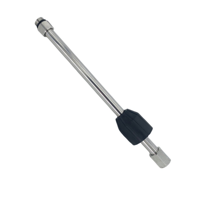 Stainless steel high pressure cleaning machine water gun accessories car wash water gun head extension rod extension rod 1/4 live quick plug