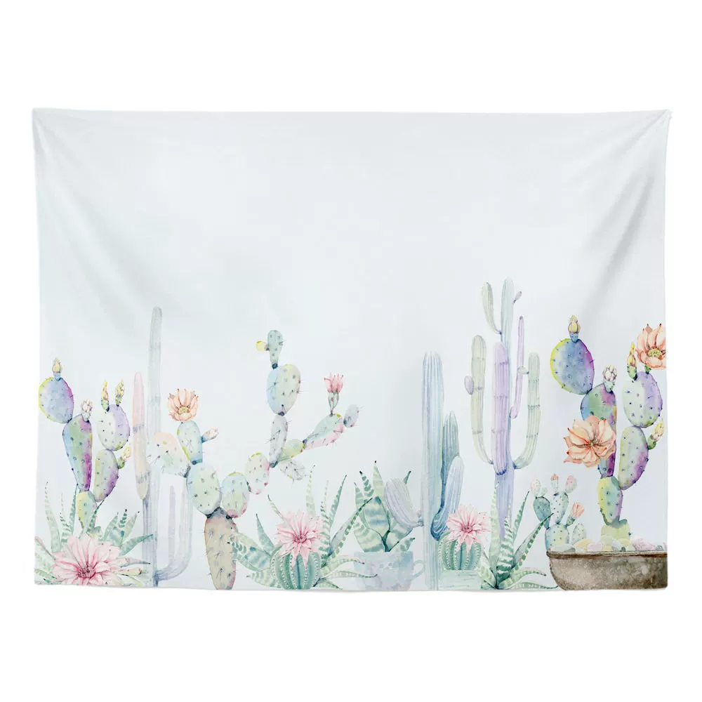 Серия кактусов Blossom Tambage одеяло настенное украшение для комнаты фоновая ткань для гостиной, учебной комнаты, общежития