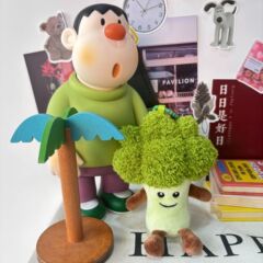在庫ありかわいいブロッコリークリエイティブぬいぐるみ野菜と果物の人形バッグペンダントゲームシティキャッチャーマシン人形