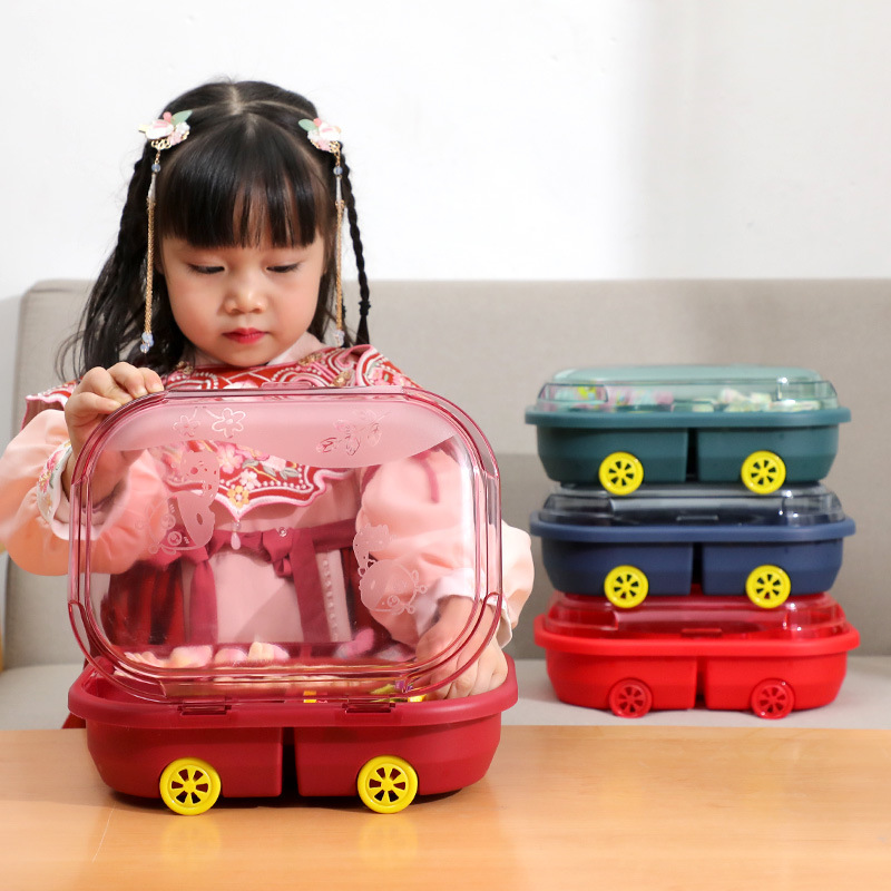 卡通汽車兒童玩具收納盒分格果盤幹果盒糖果零食桌面整理箱收納箱