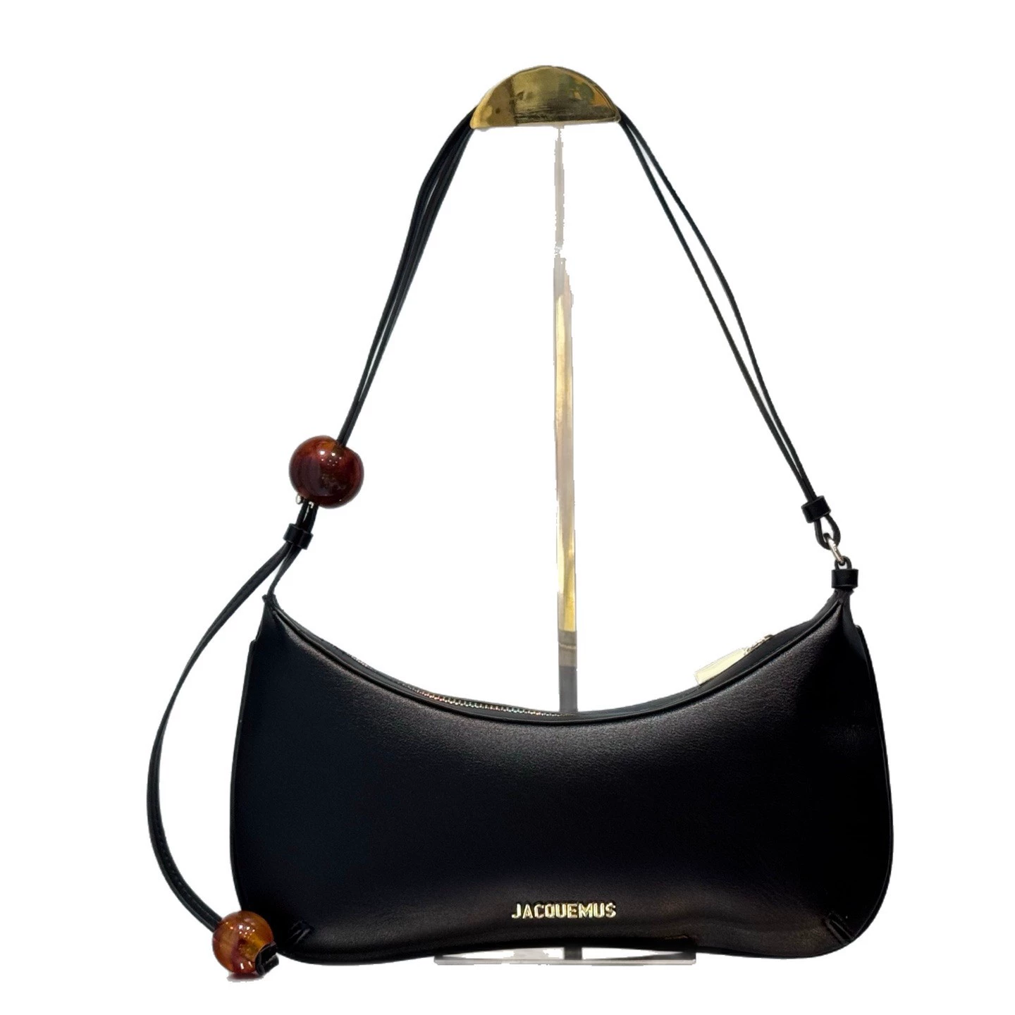 Сумка-«подмышка» baguette (Jacquemus), натуральная кожа, 30×11,5×6 см, кофе или чёрный