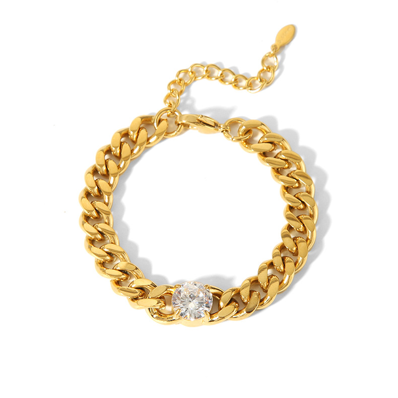Necklace Classification 201 Stainless Steel Chain Material 18K Gold Plating Color PVD Coated Real Gold Plated 18K Gold Heart Shape 201 Stainless Steel 304 Stainless Steel Streetwear Waterproof Non Tarnish 201 Stainless Steel Lobster Trigger Clasp Closure Necklace