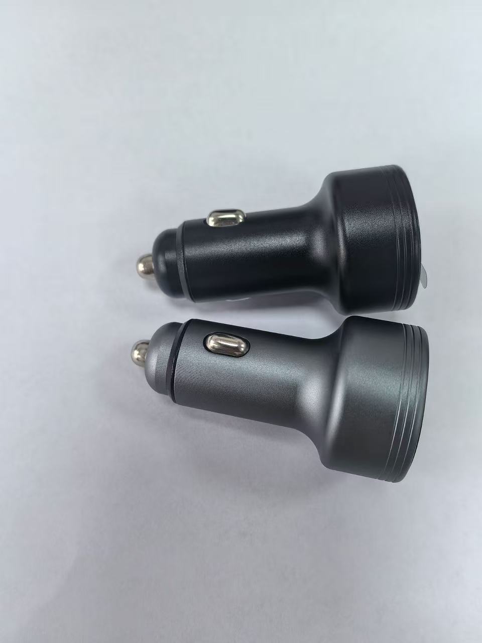 New Cross-Border Model Dc Car Charger with Mini Digital Display, Suitable for Fourth-Generation Mini Car Chargers, One-To-Three
