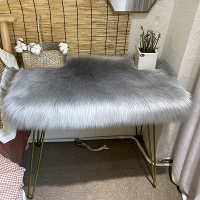 Stuffed Chair Cushion, Dresser, Plush Car Carpet - gray-4040cm-square